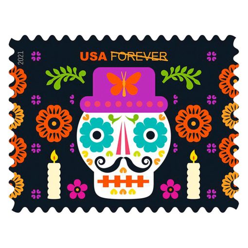 Forever Stamps First Class Postage Stamps Day of The Dead 2021