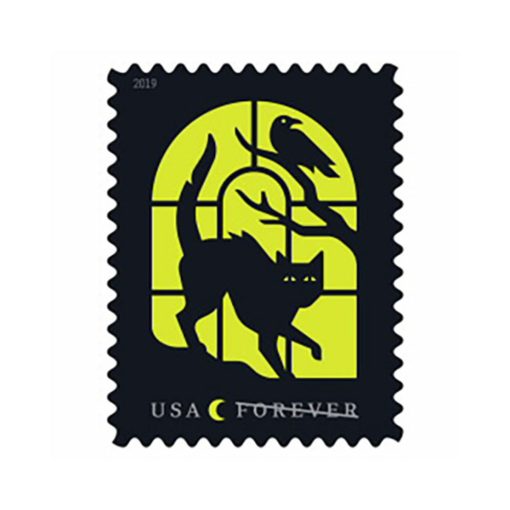 2019 Forever Stamps First Class Postage Stamps Spooky Silhouettes Halloween