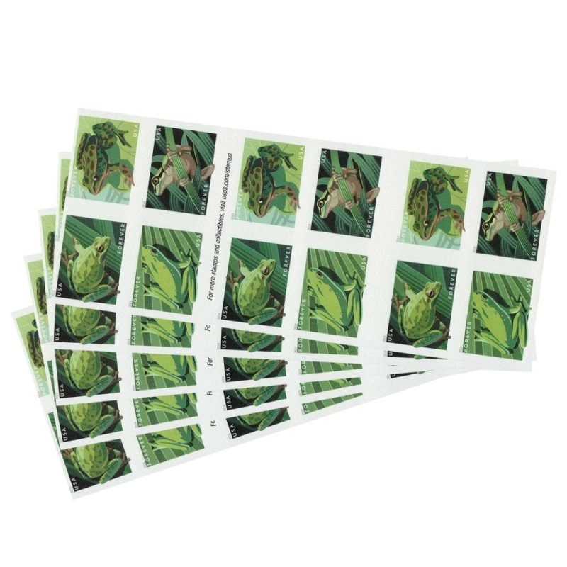 2019 Forever Stamps First Class Postage Stamps Frogs