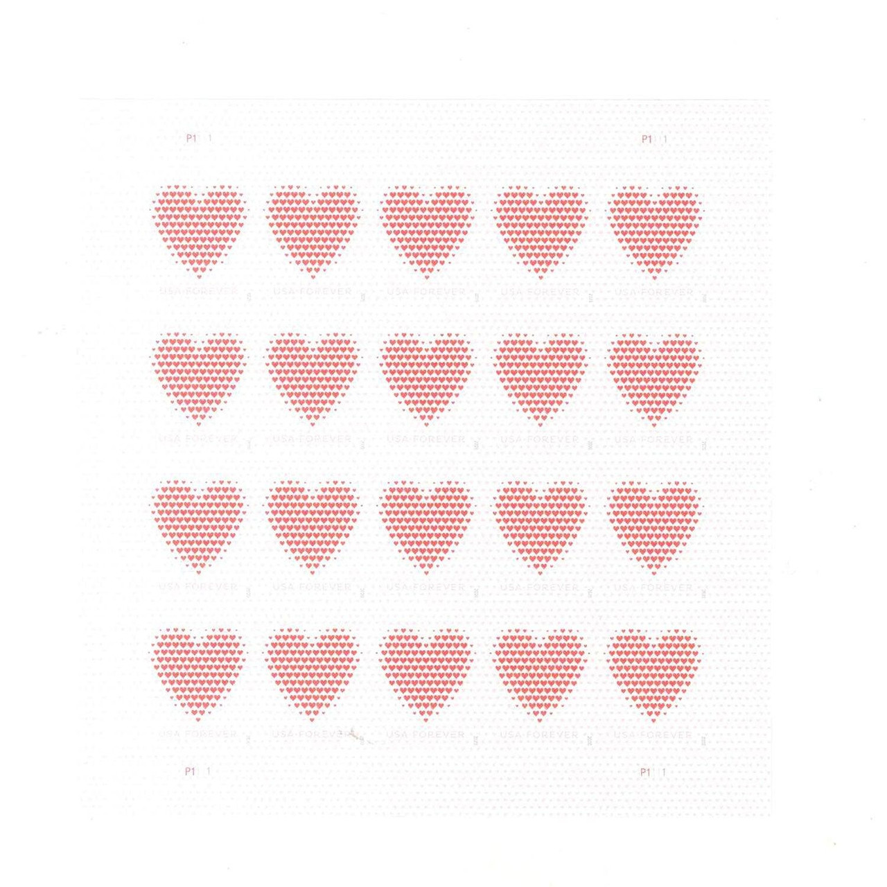2020 Made of Hearts Forever Postage Stamps