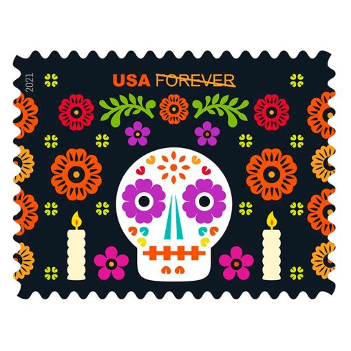 Forever Stamps First Class Postage Stamps Day of The Dead 2021