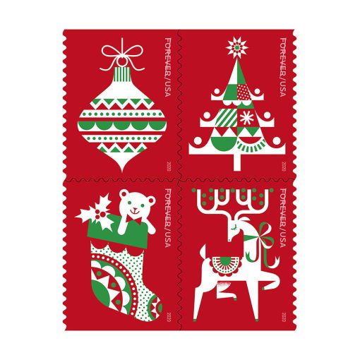 Forever Stamps First Class Postage Stamps Holiday Delights 2020