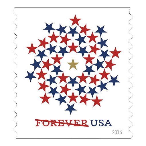 2016 Patriotic Spiral Forever Postage Stamps