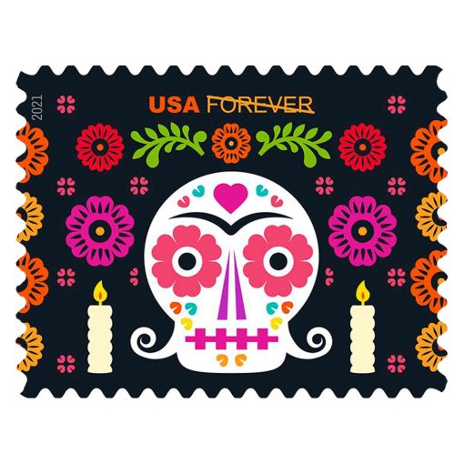 Forever Stamps First Class Postage Stamps Day of The Dead 2021