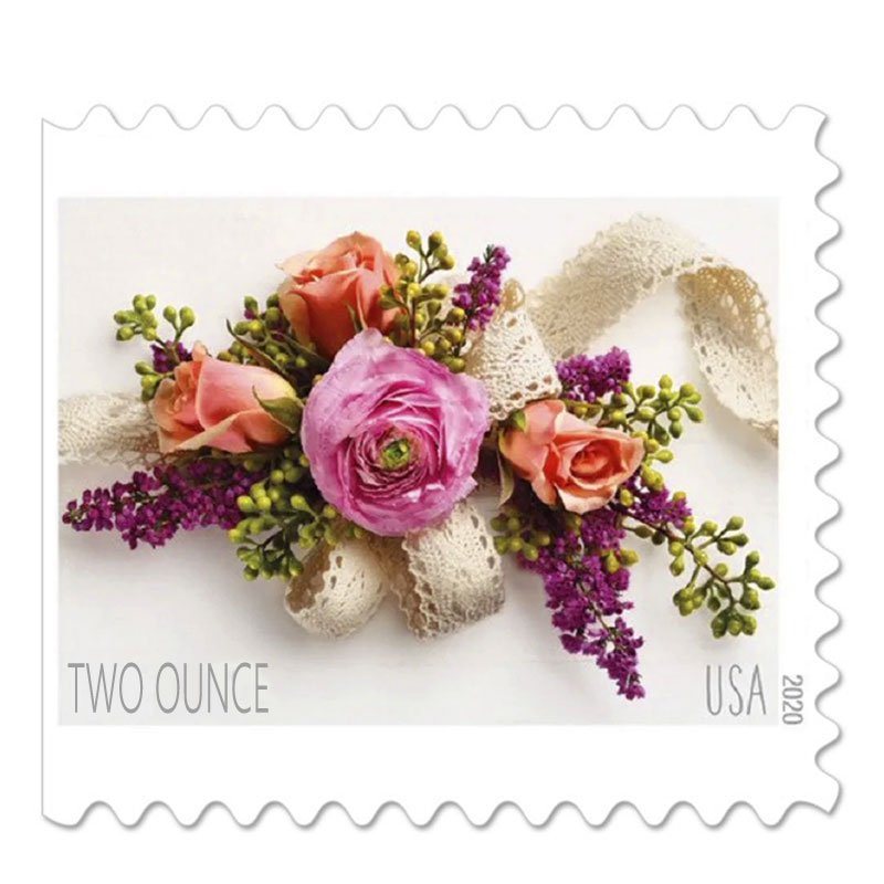 Forever Stamps First Class Postage Stamps Garden Corsage 2020