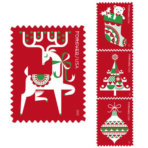 Forever Stamps First Class Postage Stamps Holiday Delights  2020