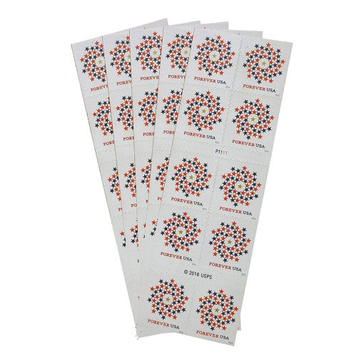 2016 Patriotic Spiral Forever Postage Stamps
