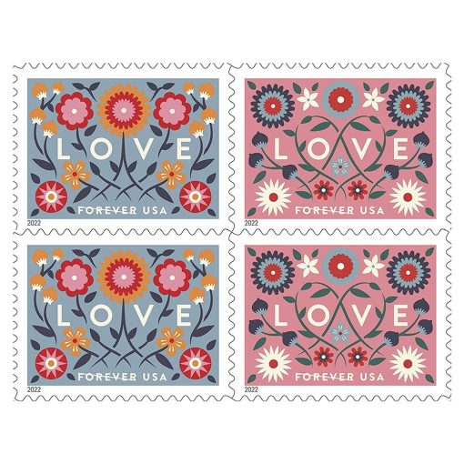 Forever Stamps First Class Postage Stamps Love 2022