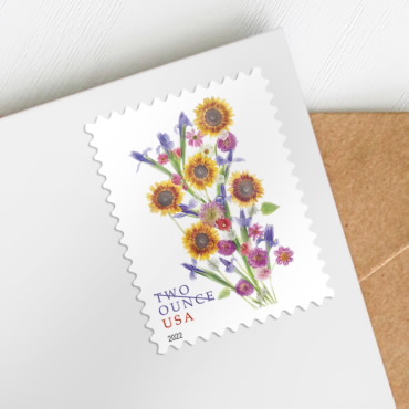 Sunflower Bouquet Stamps 2022 Two Ounces Stamps