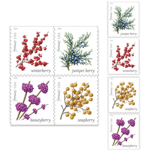 2019 Forever Stamps First Class Postage Stamps Winter Berries