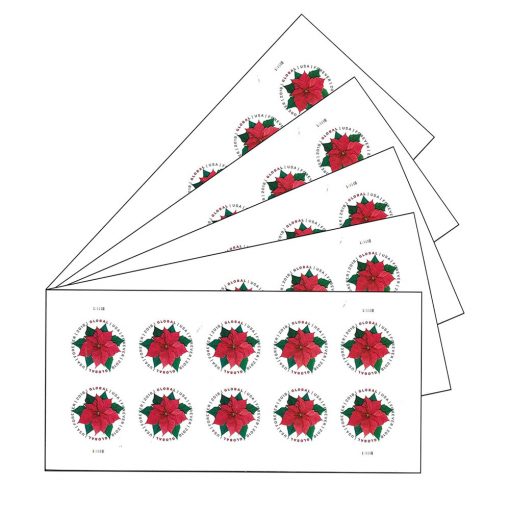 2018 Global: Poinsettia Sheet 10pcs