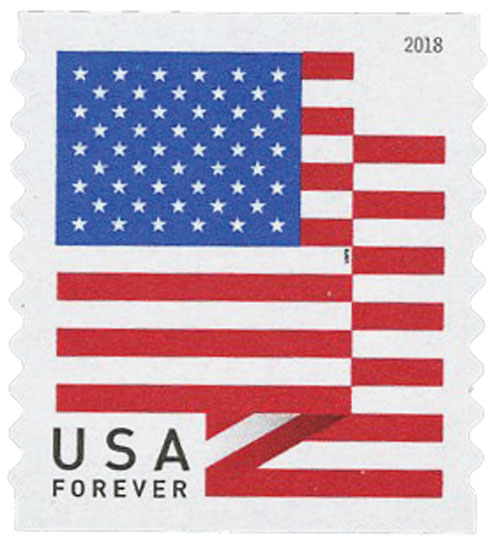 2018 First-Class Forever Stamp - US Flag