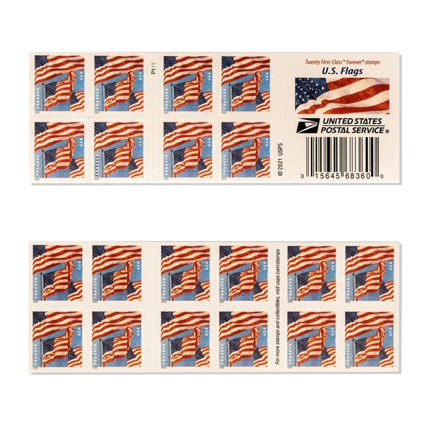 U.S.A. Flags - New 2022 - Forever Stamps