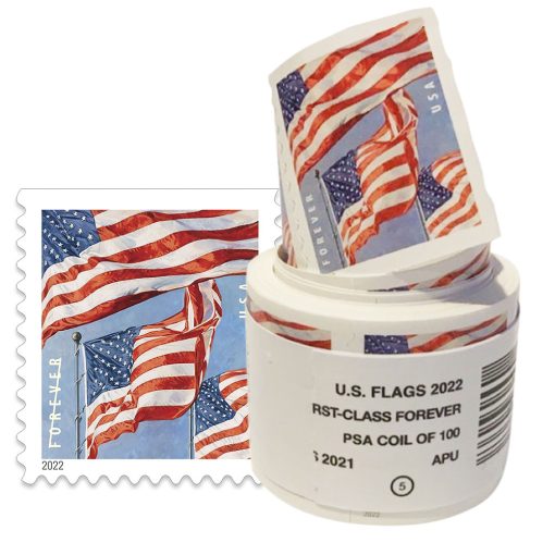 Forever Stamps First Class Postage Stamps Flag 2022