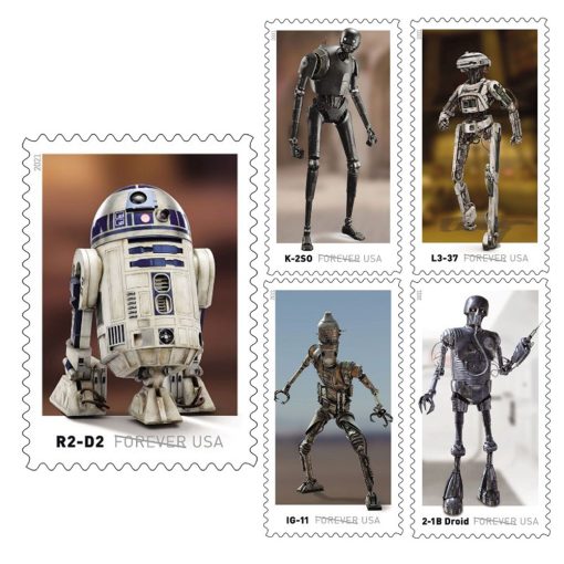 2021 Forever Stamps First Class Postage Stamps Star Wars Droids