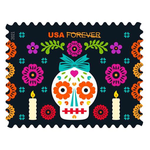 Forever Stamps First Class Postage Stamps Day of The Dead 2021