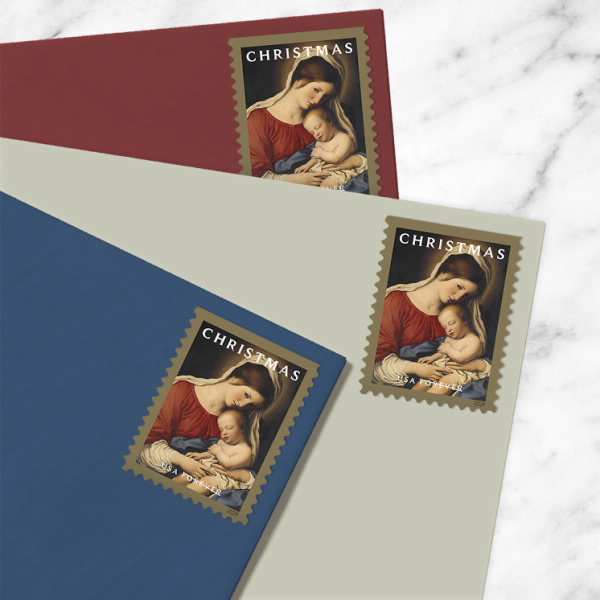 Christmas Madonna and Child Stamps 2024