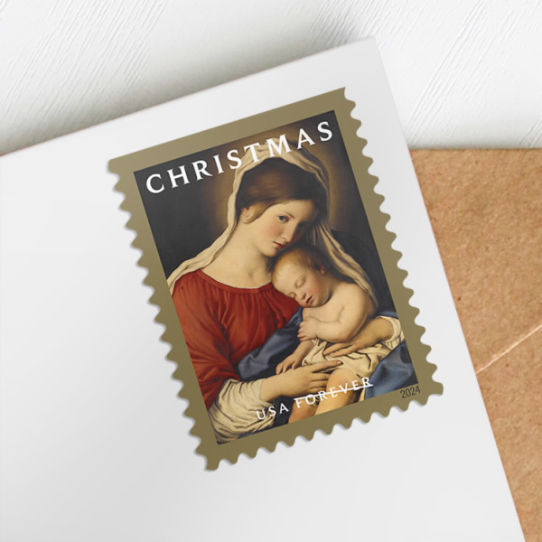 Christmas Madonna and Child Stamps 2024