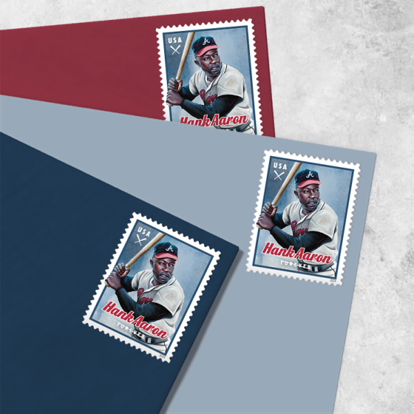 Hank Aaron Stamps 2024