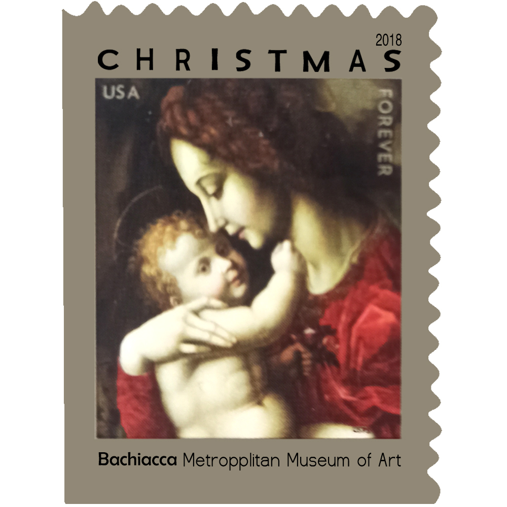 2018 First-Class Forever Stamp - Madonna and Child by Bachiacca
