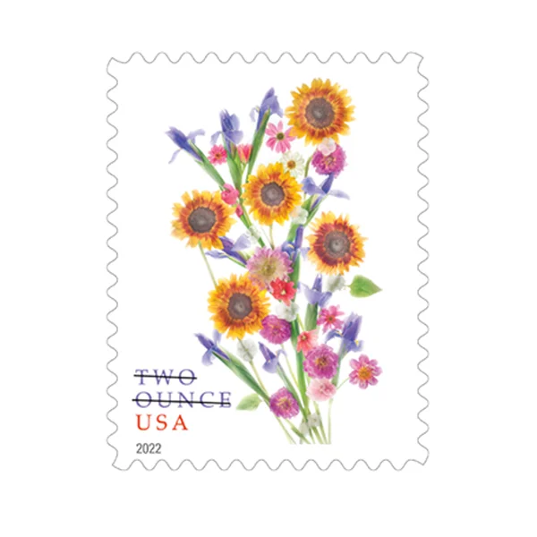 Sunflower Bouquet Stamps 2022 Two Ounces Stamps