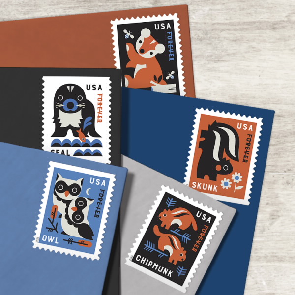 Baby Wild Animals Stamps 2025