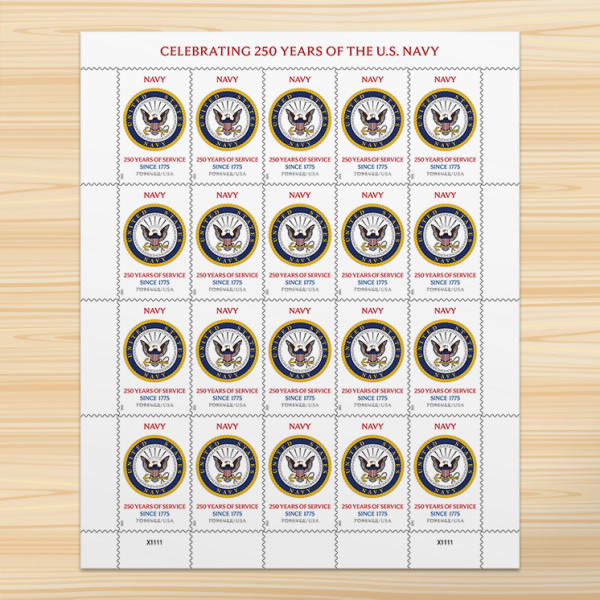 U.S. Navy 250th Stamps 2025