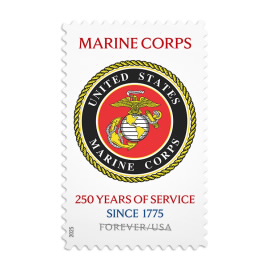 U.S. Marine Corps 250th Stamps 2025