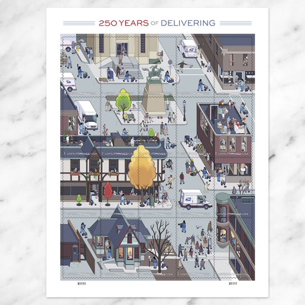 250 Years of Delivering Stamps 2025