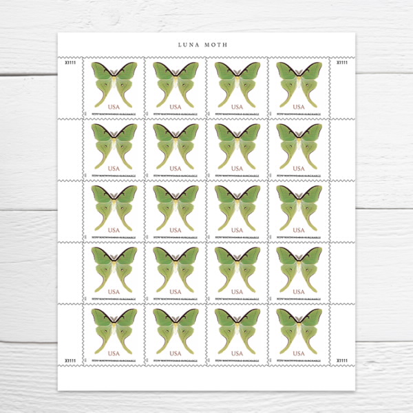 Luna Moth Stamps 2025